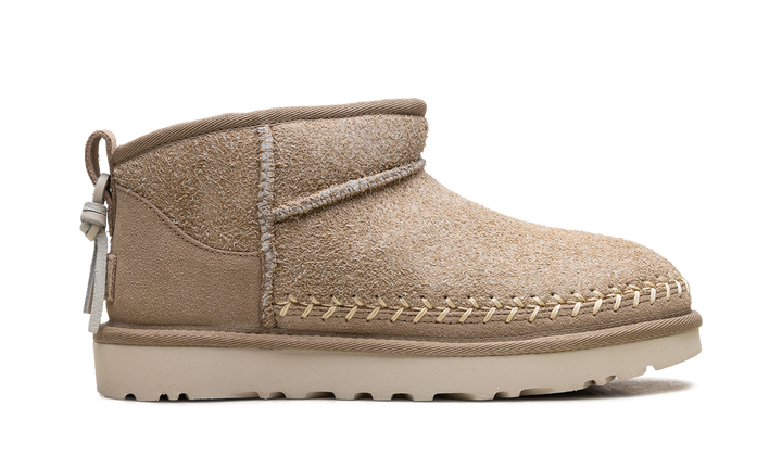 UGG CLASSIC ULTRA MINI BIARRITZ BOOT MUSTARD SEED WOMENS