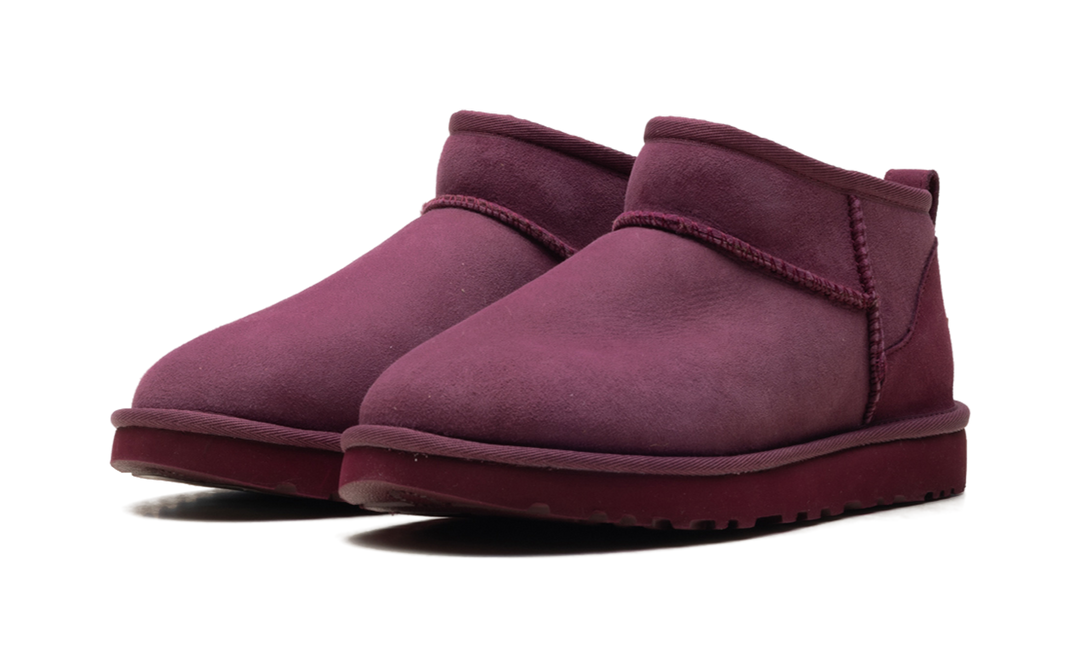 UGG CLASSIC ULTRA MINI BOOT BURNT MAGENTA WOMENS