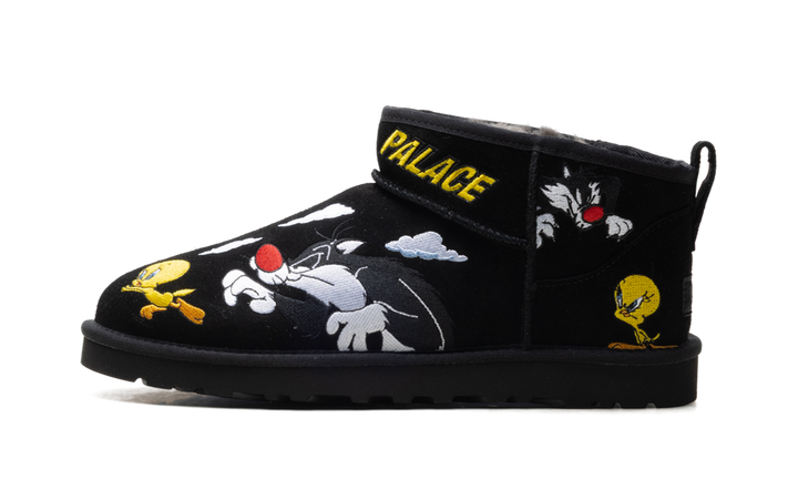 UGG CLASSIC ULTRA MINI BOOT PALACE X LOONEY TUNES BLACK