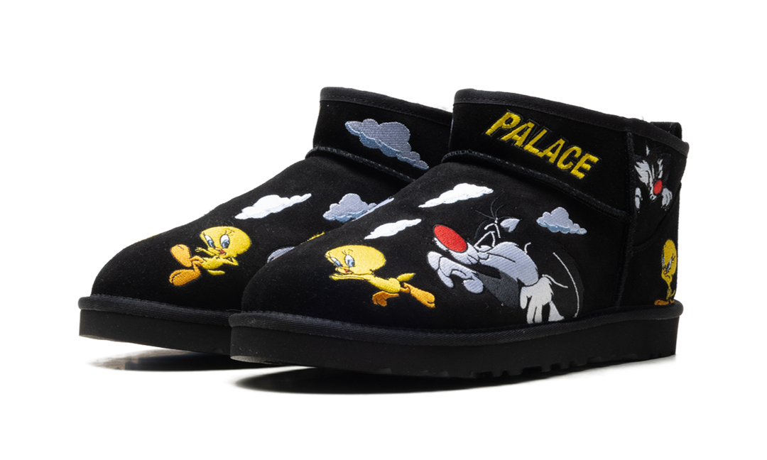UGG CLASSIC ULTRA MINI BOOT PALACE X LOONEY TUNES BLACK