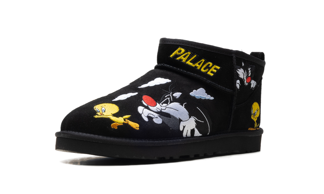 UGG CLASSIC ULTRA MINI BOOT PALACE X LOONEY TUNES BLACK
