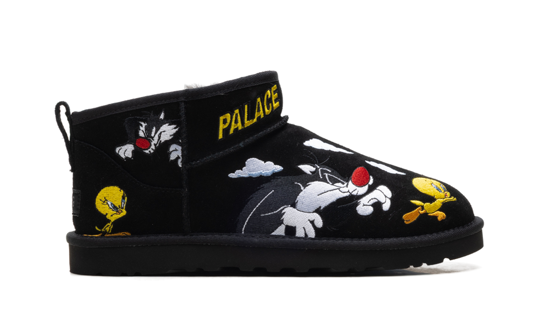 UGG CLASSIC ULTRA MINI BOOT PALACE X LOONEY TUNES BLACK