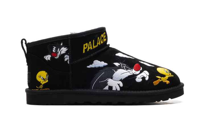 UGG CLASSIC ULTRA MINI BOOT PALACE X LOONEY TUNES BLACK
