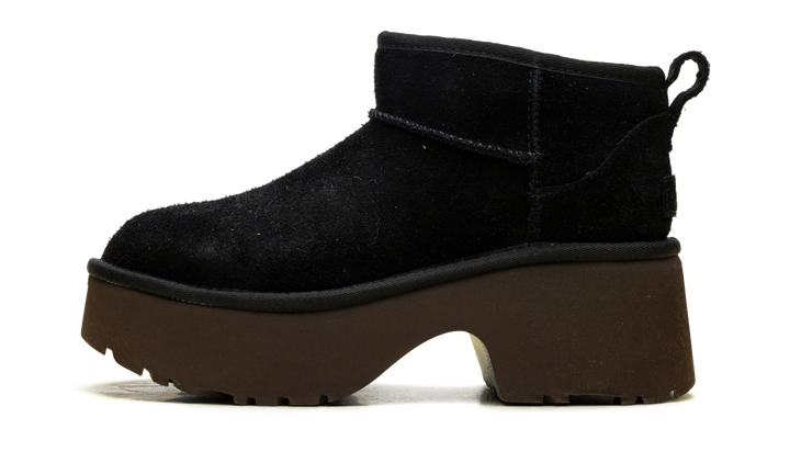 UGG CLASSIC ULTRA MINI NEW HEIGHTS BOOT BLACK WOMENS