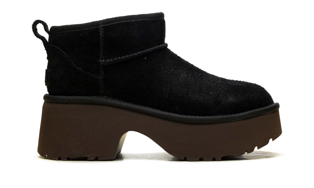 UGG CLASSIC ULTRA MINI NEW HEIGHTS BOOT BLACK WOMENS