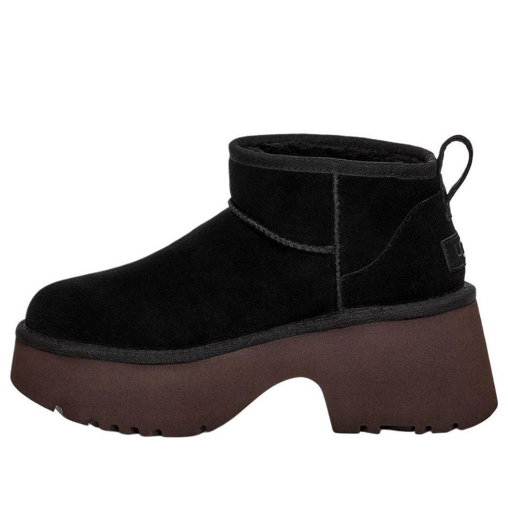 UGG CLASSIC ULTRA MINI NEW HEIGHTS BOOT BLACK WOMENS