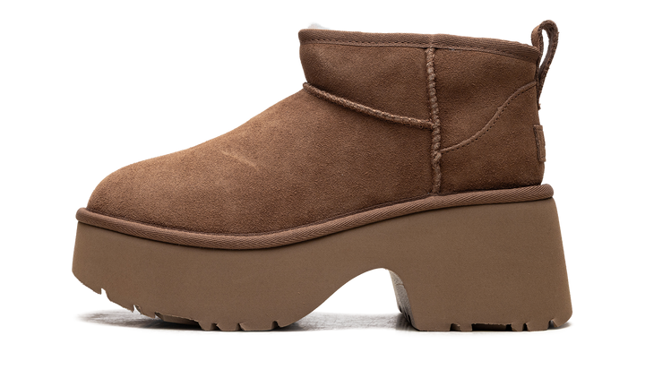 UGG CLASSIC ULTRA MINI NEW HEIGHTS BOOT CHESTNUT WOMENS
