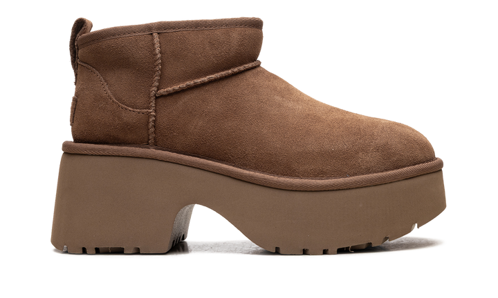 UGG CLASSIC ULTRA MINI NEW HEIGHTS BOOT CHESTNUT WOMENS