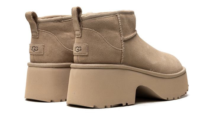 UGG CLASSIC ULTRA MINI NEW HEIGHTS BOOT MUSTARD SEED WOMENS