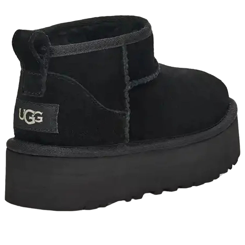 UGG CLASSIC ULTRA MINI PLATFORM BOOT BLACK KIDS — Stock
