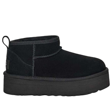 UGG CLASSIC ULTRA MINI PLATFORM BOOT BLACK KIDS — Stock