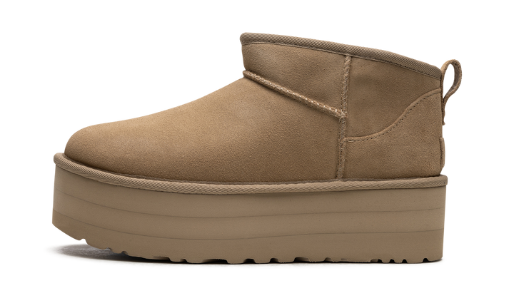 UGG CLASSIC ULTRA MINI PLATFORM BOOT MUSTARD SEED WOMENS