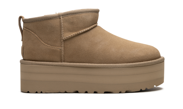 UGG CLASSIC ULTRA MINI PLATFORM BOOT MUSTARD SEED WOMENS