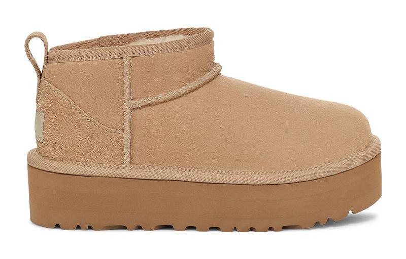 UGG CLASSIC ULTRA MINI PLATFORM BOOT SAND KIDS