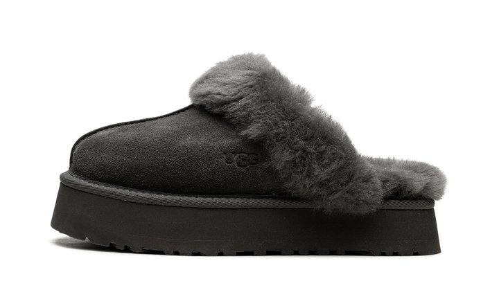 UGG DISQUETTE SLIPPER CHARCOAL WOMENS