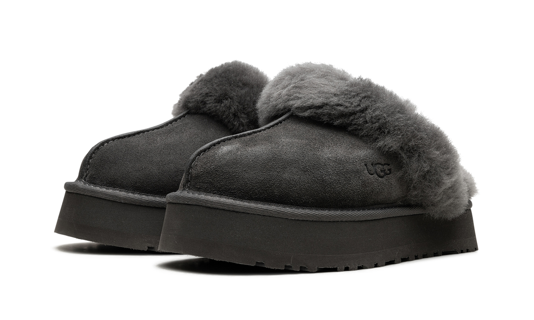 UGG DISQUETTE SLIPPER CHARCOAL WOMENS