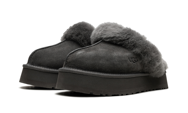 UGG DISQUETTE SLIPPER CHARCOAL WOMENS