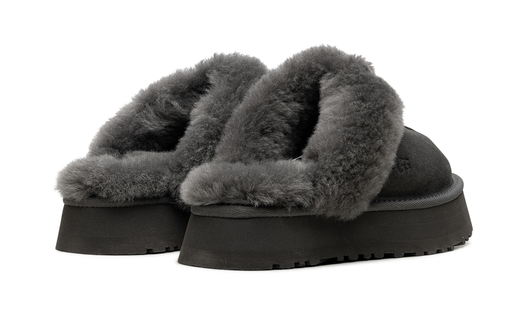 UGG DISQUETTE SLIPPER CHARCOAL WOMENS