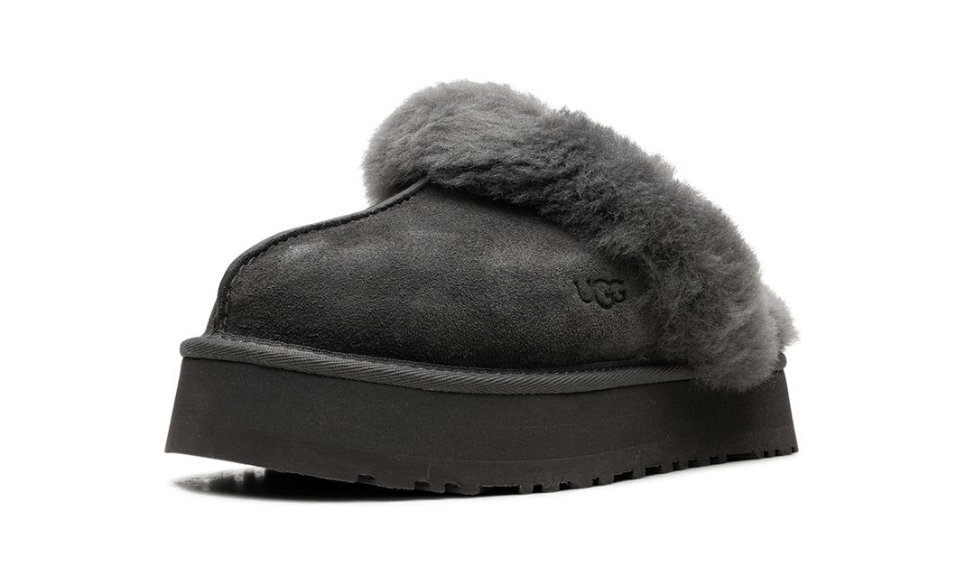 UGG DISQUETTE SLIPPER CHARCOAL WOMENS