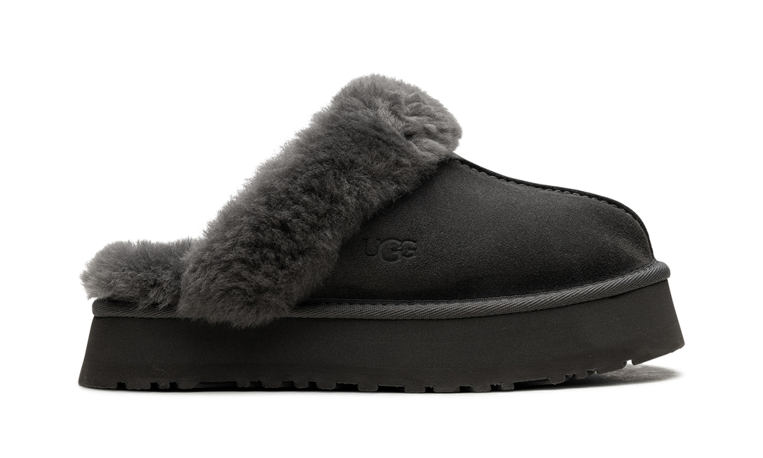 UGG DISQUETTE SLIPPER CHARCOAL WOMENS