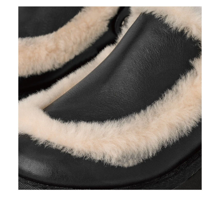 UGG ESMEE LEATHER CLOG BLACK WOMENS