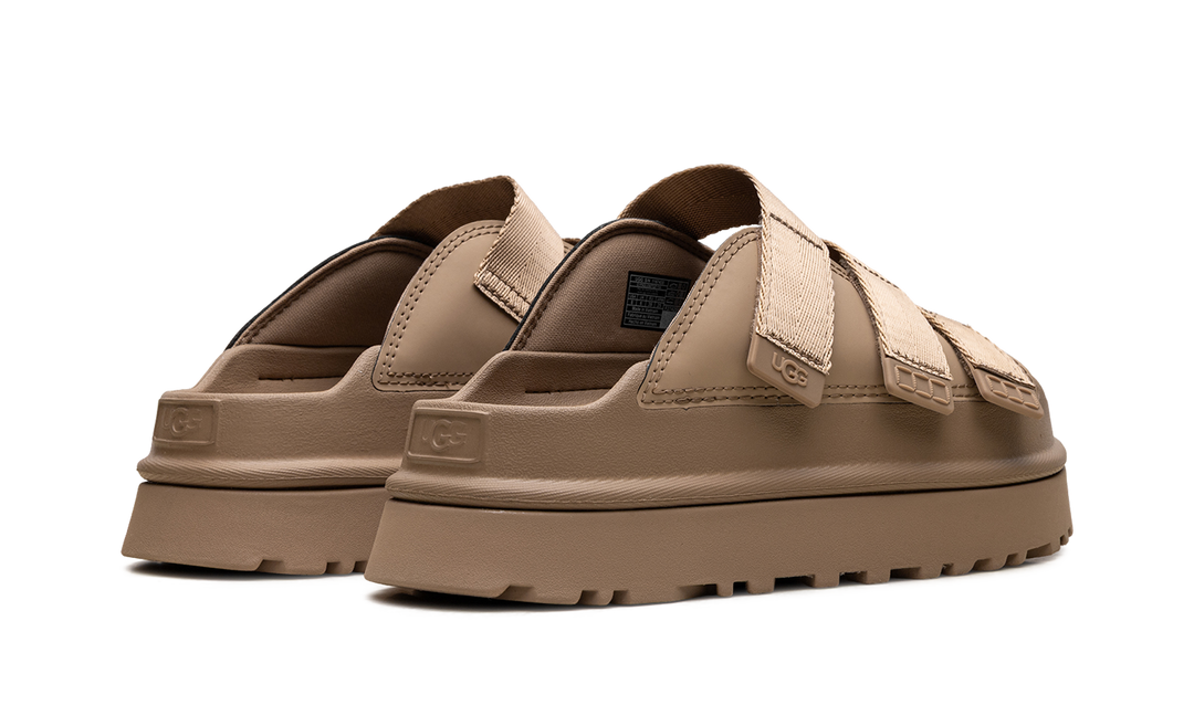 UGG GOLDENGLOW SLIDE DARK SAND WOMENS