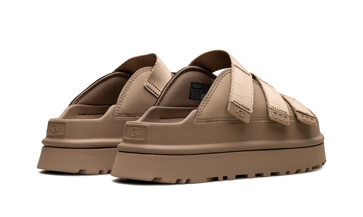 UGG GOLDENGLOW SLIDE DARK SAND WOMENS
