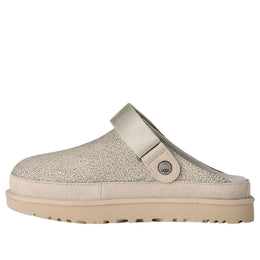 UGG GOLDENSTAR CRACKLE CLOG CRACKLE WHITE WOMENS