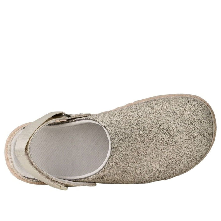 UGG GOLDENSTAR CRACKLE CLOG CRACKLE WHITE WOMENS