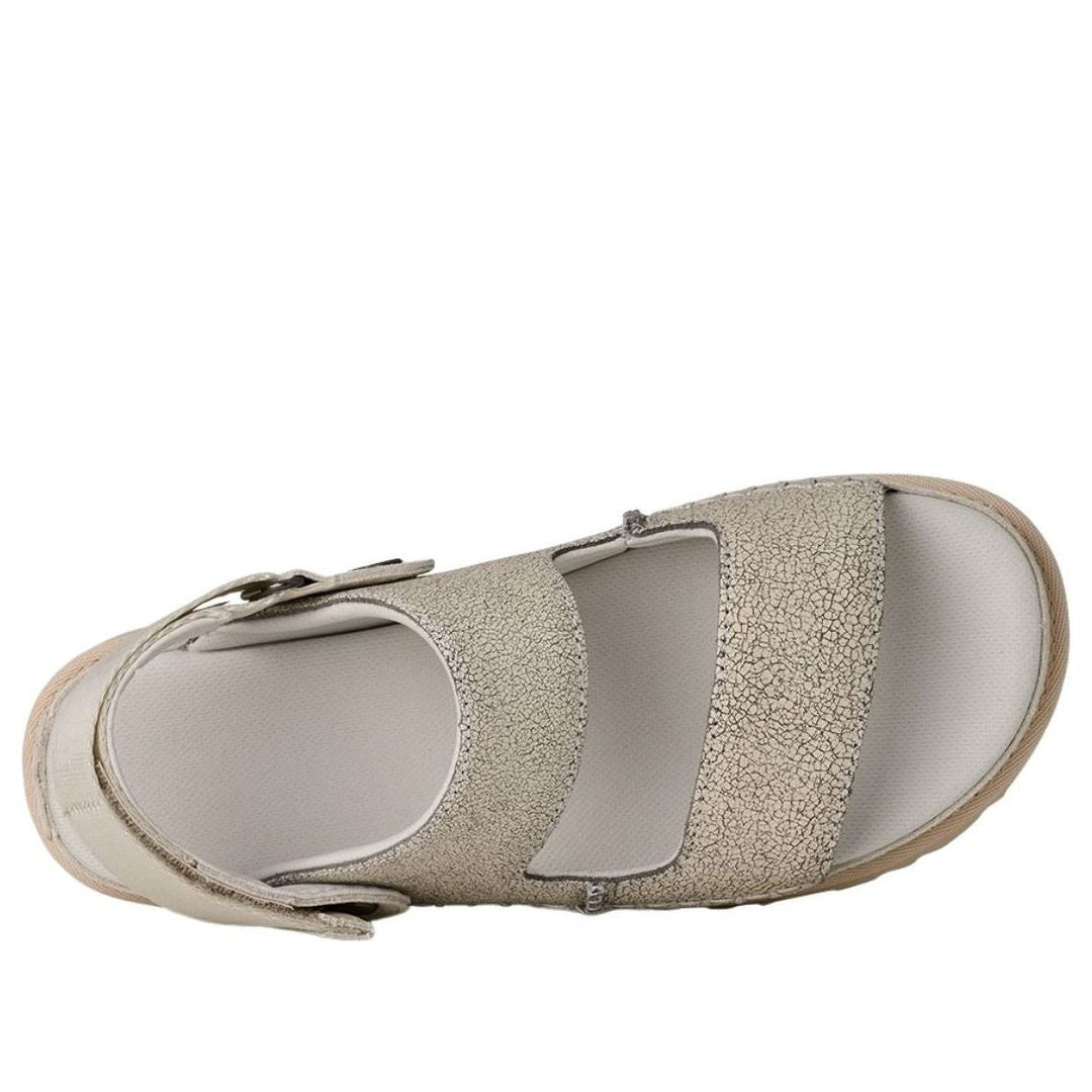 UGG GOLDENSTAR CRACKLE GLIDE SANDAL CRACKLE WHITE WOMENS