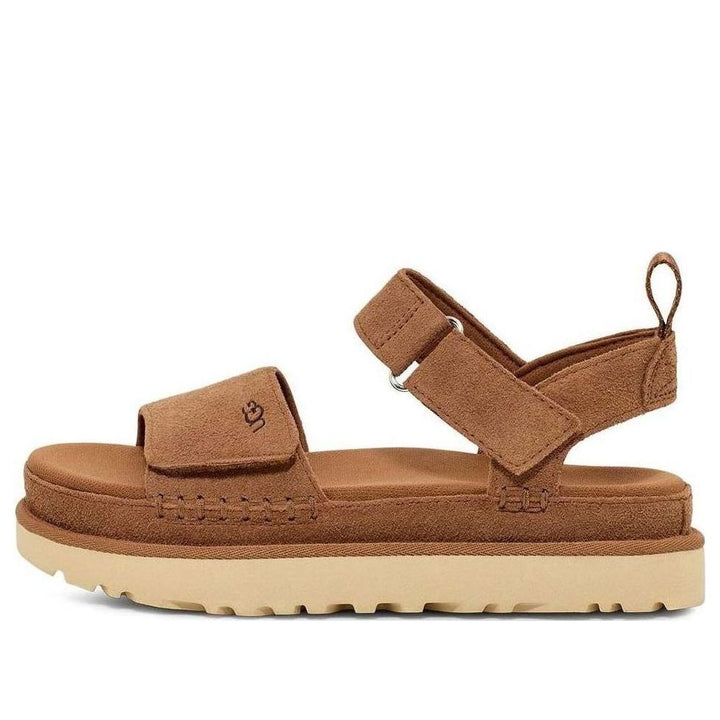 UGG GOLDENSTAR PLATFORM SANDAL CHESTNUT WOMENS