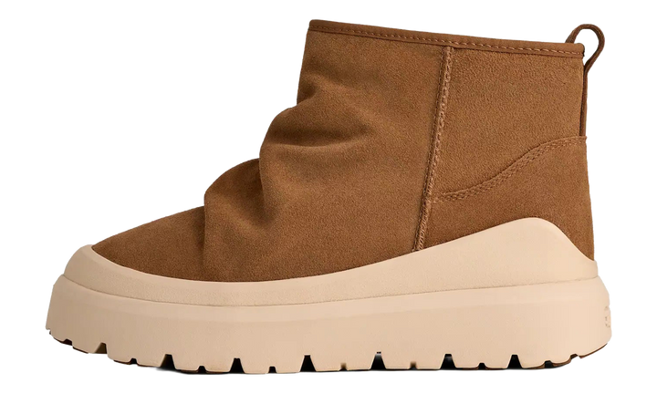 UGG HERITAGE UTILITY MINI BOOT CHESTNUT WHITECAP