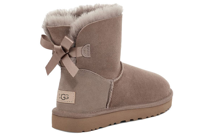 UGG MINI BAILEY BOW II BOOT CARIBOU WOMENS