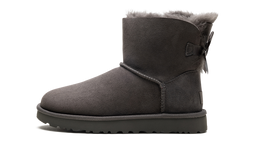 UGG MINI BAILEY BOW II BOOT GREY WOMENS