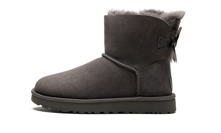 UGG MINI BAILEY BOW II BOOT GREY WOMENS