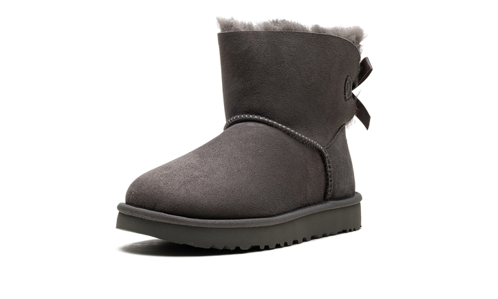 UGG MINI BAILEY BOW II BOOT GREY WOMENS
