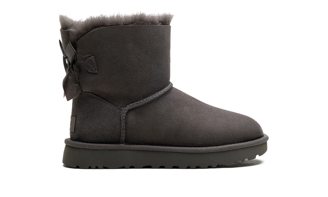 UGG MINI BAILEY BOW II BOOT GREY WOMENS