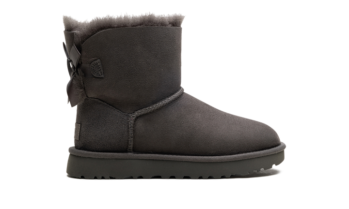 UGG MINI BAILEY BOW II BOOT GREY WOMENS