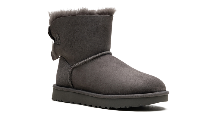 UGG MINI BAILEY BOW II BOOT GREY WOMENS
