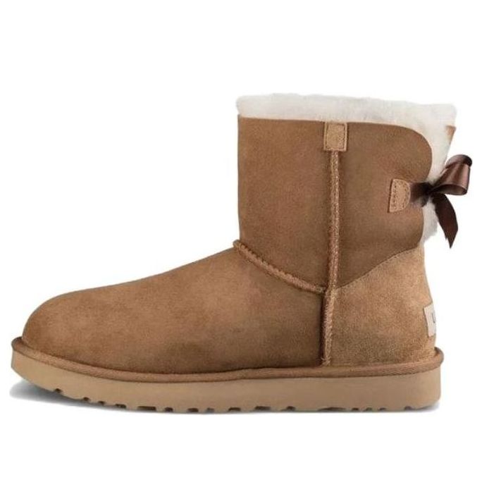 UGG MINI BAILEY BOW II CHESTNUT (WOMEN&