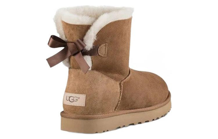 UGG MINI BAILEY BOW II CHESTNUT (WOMEN&