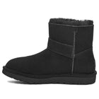 UGG MINI BAILEY GRAPHIC LOGO STRAP BOOT BLACK WOMENS