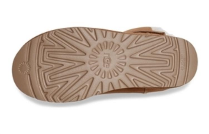 UGG MINI BAILEY GRAPHIC LOGO STRAP BOOT CHESTNUT WOMENS