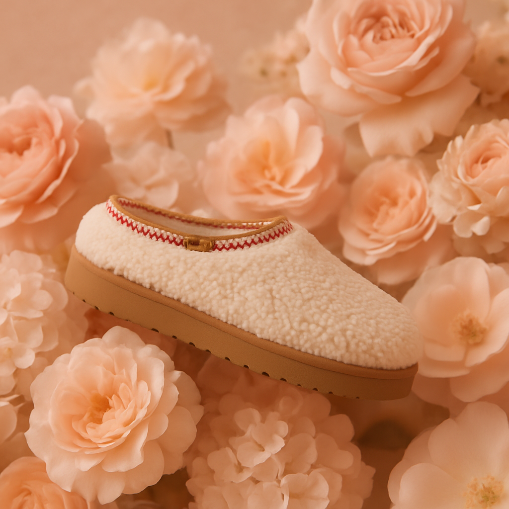 UGG TASMAN MAXI CURLY SLIPPER NATURAL (WOMEN&