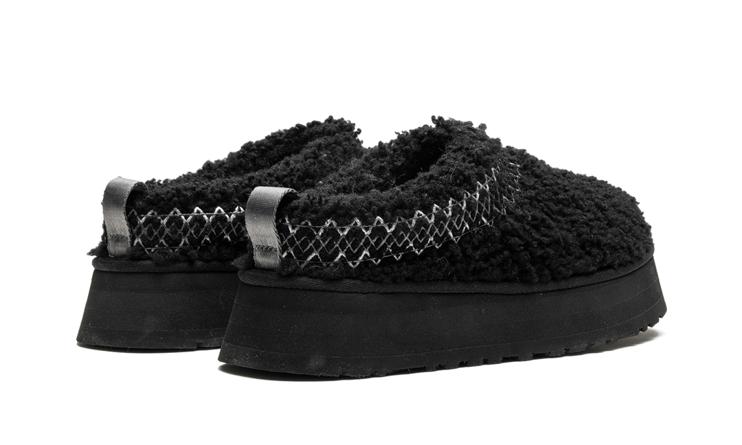 UGG TAZZ SLIPPER HERITAGE BRAID BLACK