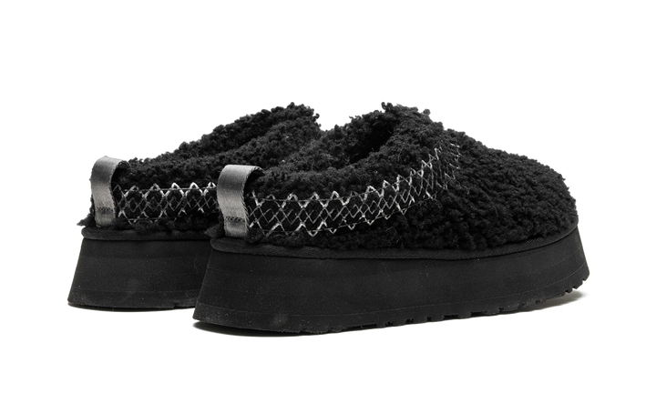 UGG TAZZ SLIPPER HERITAGE BRAID BLACK