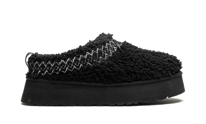 UGG TAZZ SLIPPER HERITAGE BRAID BLACK