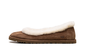 UGG ZORA BALLET FLAT CHESTNUT WOMENS — Stock