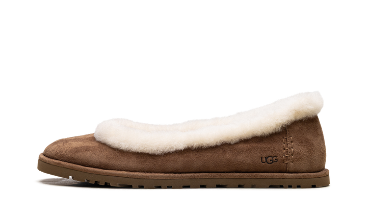 UGG ZORA BALLET FLAT CHESTNUT WOMENS
