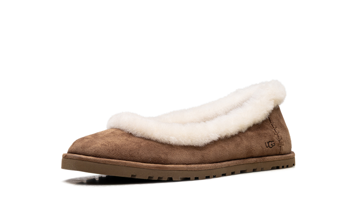 UGG ZORA BALLET FLAT CHESTNUT WOMENS